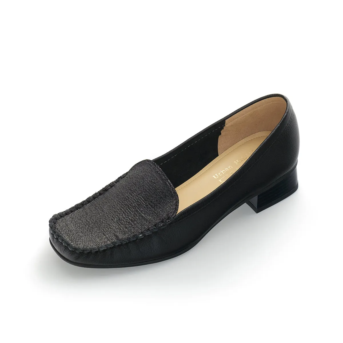 Anzo Stary Black Leather Loafer