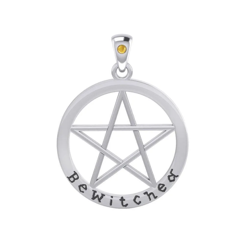 Bewitched Pentagram Silver Pendant TPD4507