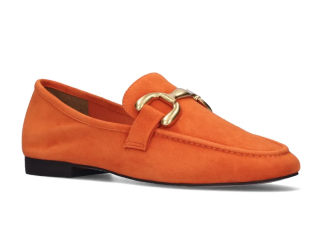 Bibi Lou Zagreb Orange Suede Loafers