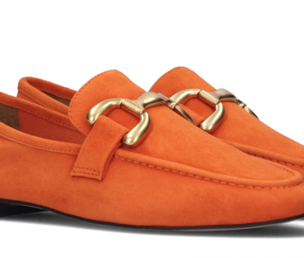 Bibi Lou Zagreb Orange Suede Loafers