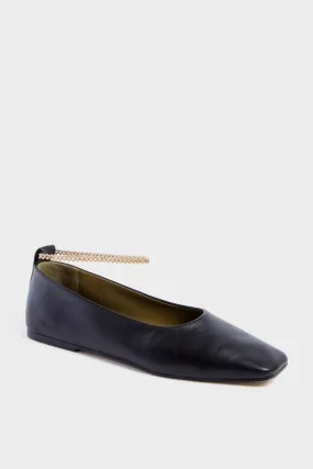 Black Augusta Ballet Flats