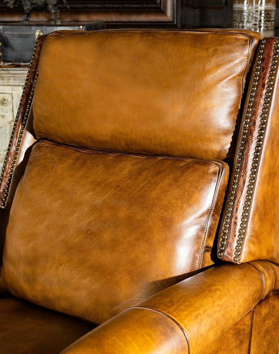 Brando Saddle Leather Recliner