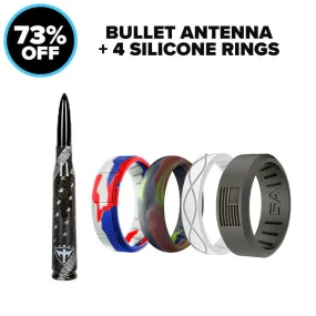 BULLET ANTENNA   4 SILICONE RINGS