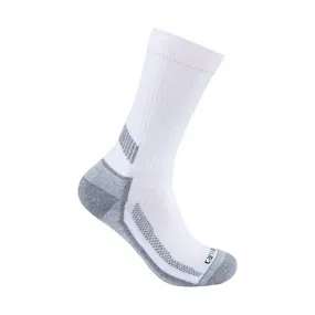 Carhartt Men's Force 3-Pack Midweight Crew Sock - White