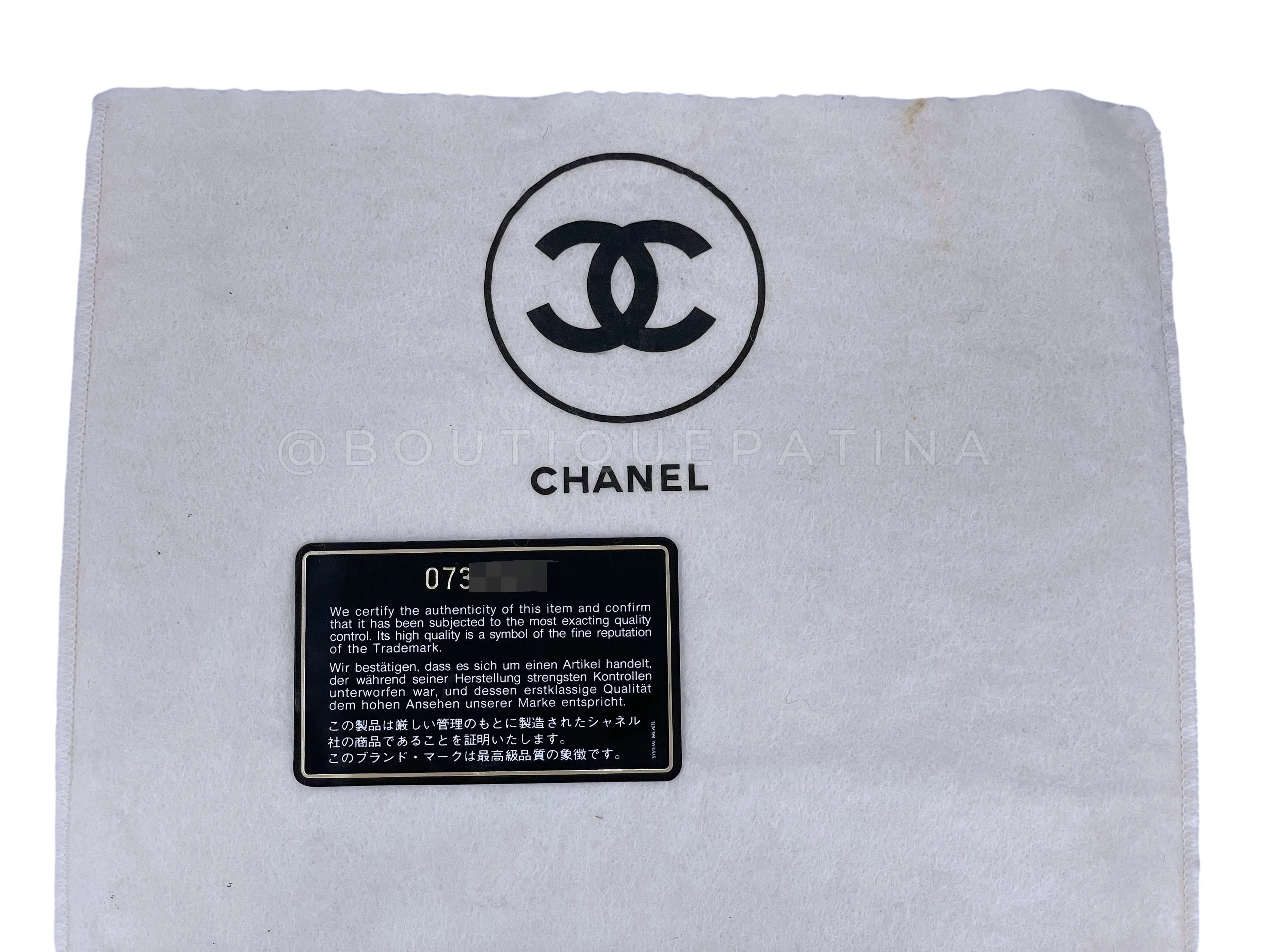 Chanel 1988 Vintage Black Giant CC Mini Envelope Flap Bag 24k GHW Lambskin