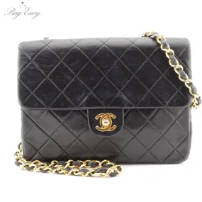 CHANEL Lambskin Small Classic Single Flap Bag