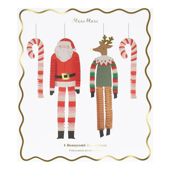 Christmas Decorations - Long Legged Santa & Reindeer