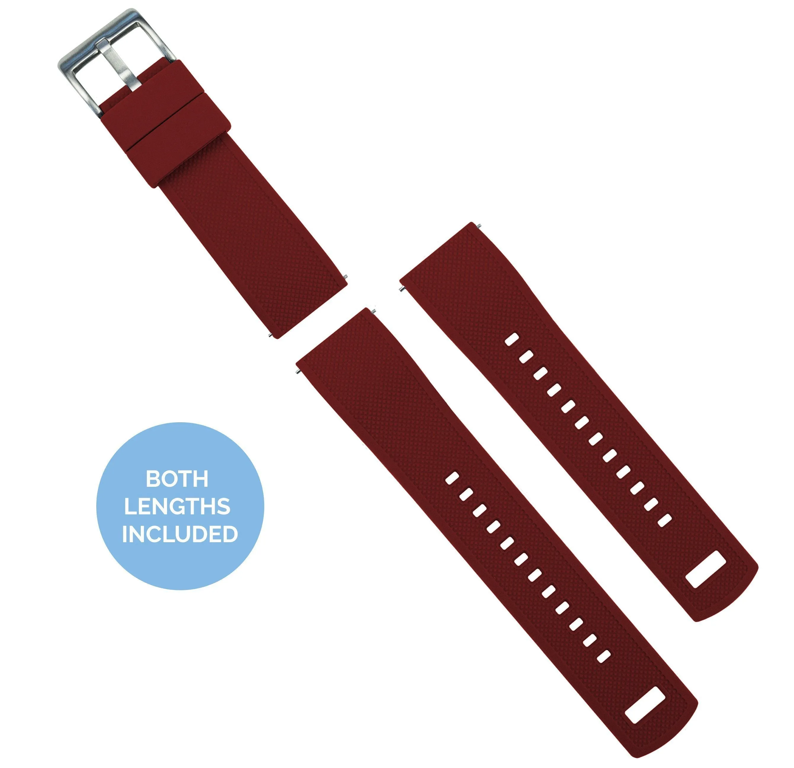 Crimson Red Elite Silicone Watch Band (19mm, 23mm SALE)