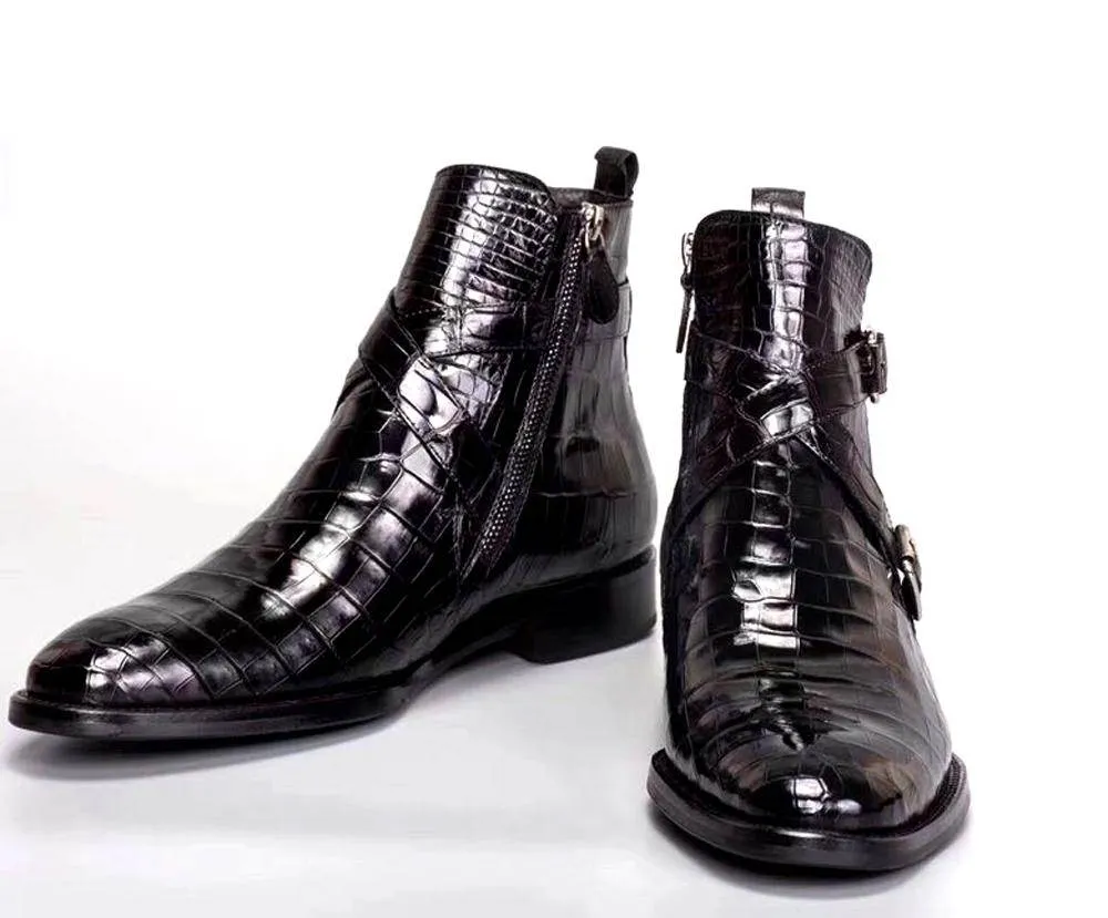 Crocodile Shoes Crocodile Leather  Boots