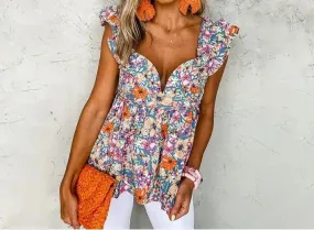 Flirty Floral Top