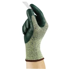 HyFlex® 11-511 Nitrile Palm Coated Gloves - HYFLEX 11-511 GRN KEVLARLN W/ BLK NIT FOAM