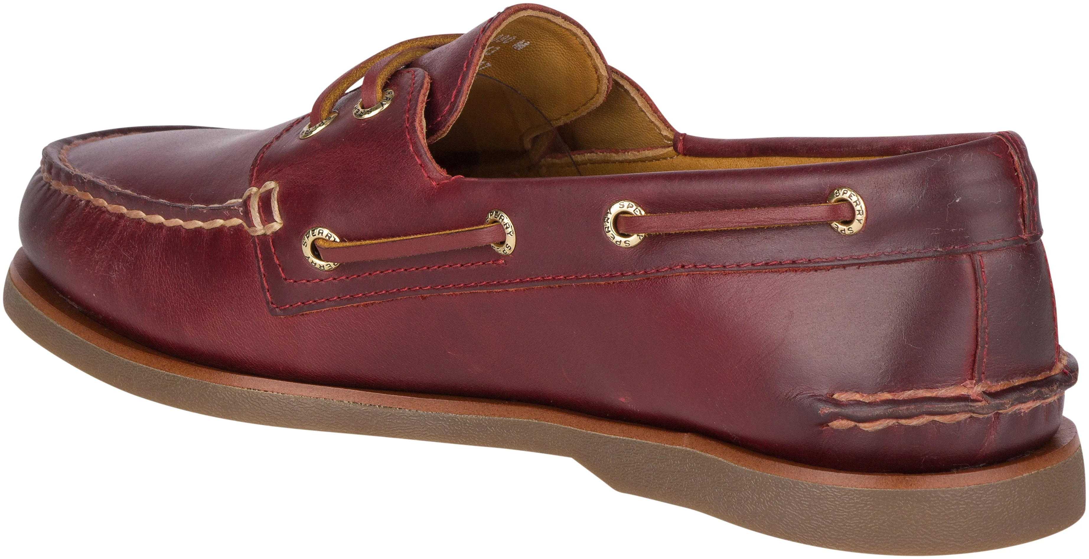 Men's Gold Cup Authentic Original Fairhaven Burgundy Boat Shoe (STS21443)