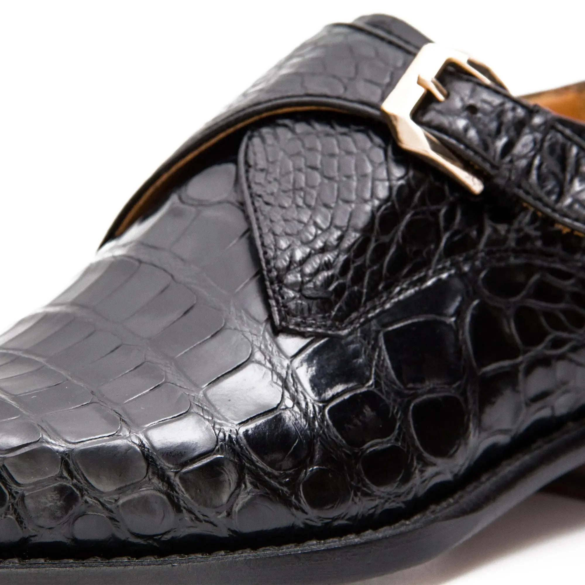 Nile Crocodile Monk Strap Shoes