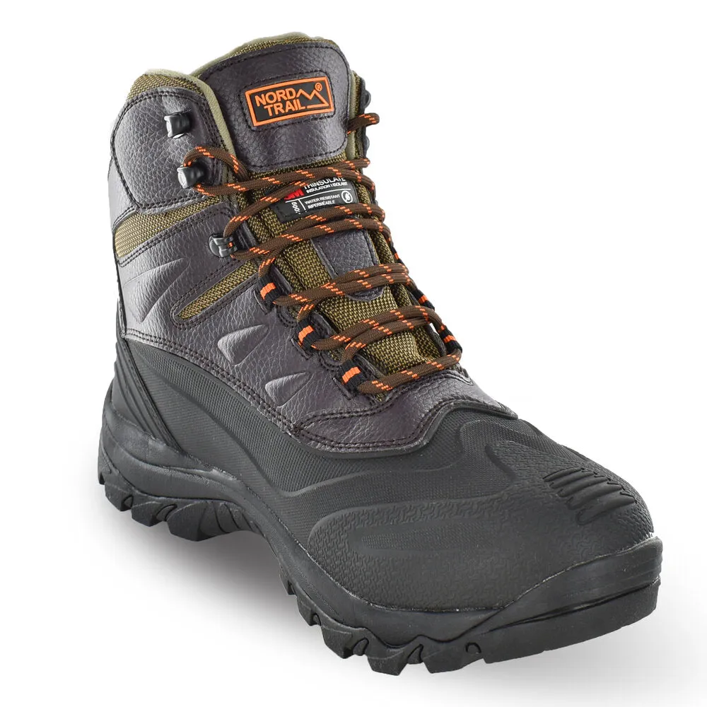 Nord Trail Men's Nova Brown Waterproof 400g Thinsulate® Winter Snow Hiking Boot