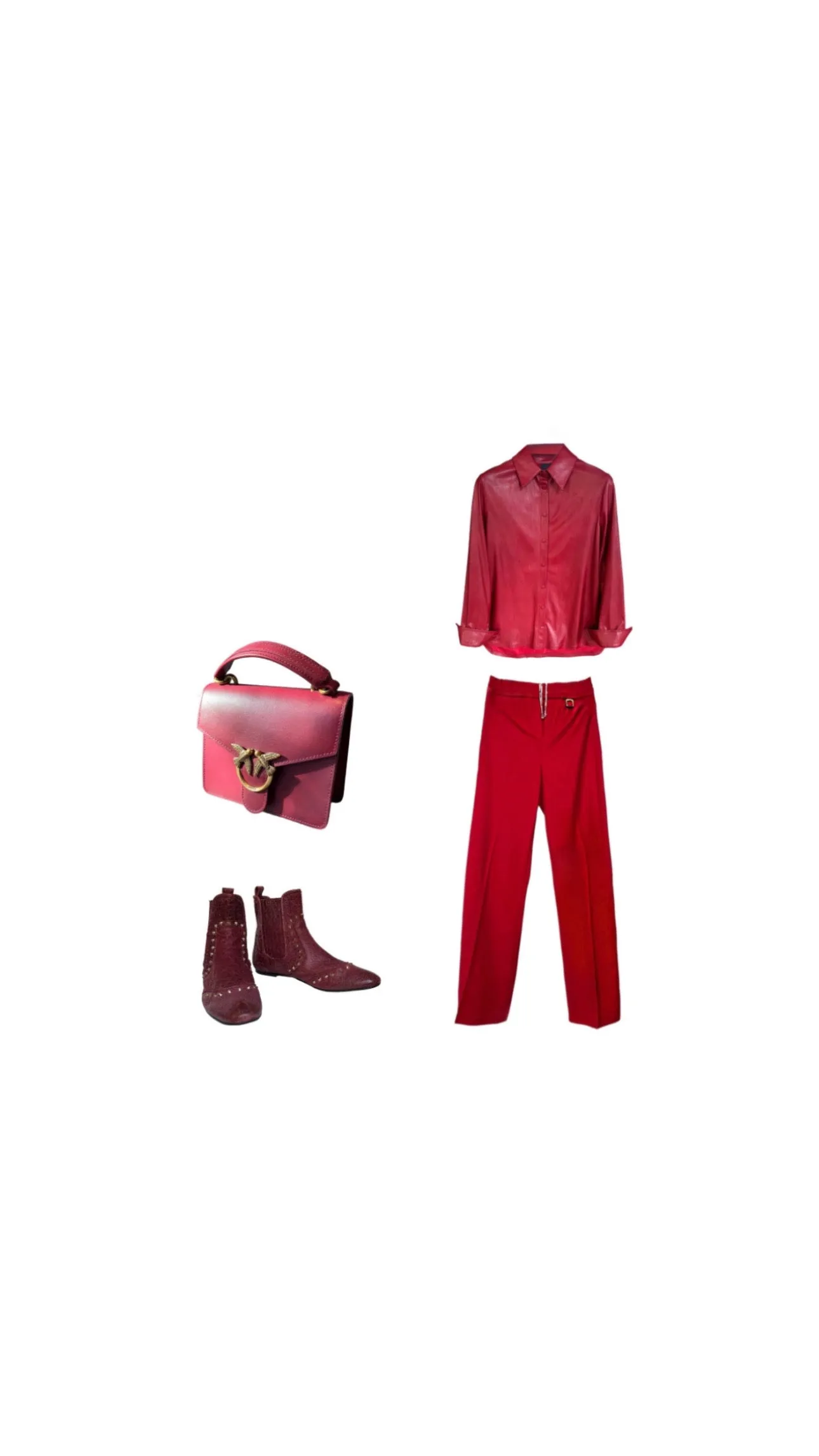 The " Casual Chic Red " Set