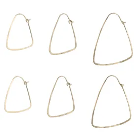 Triangle Hoop Earrings