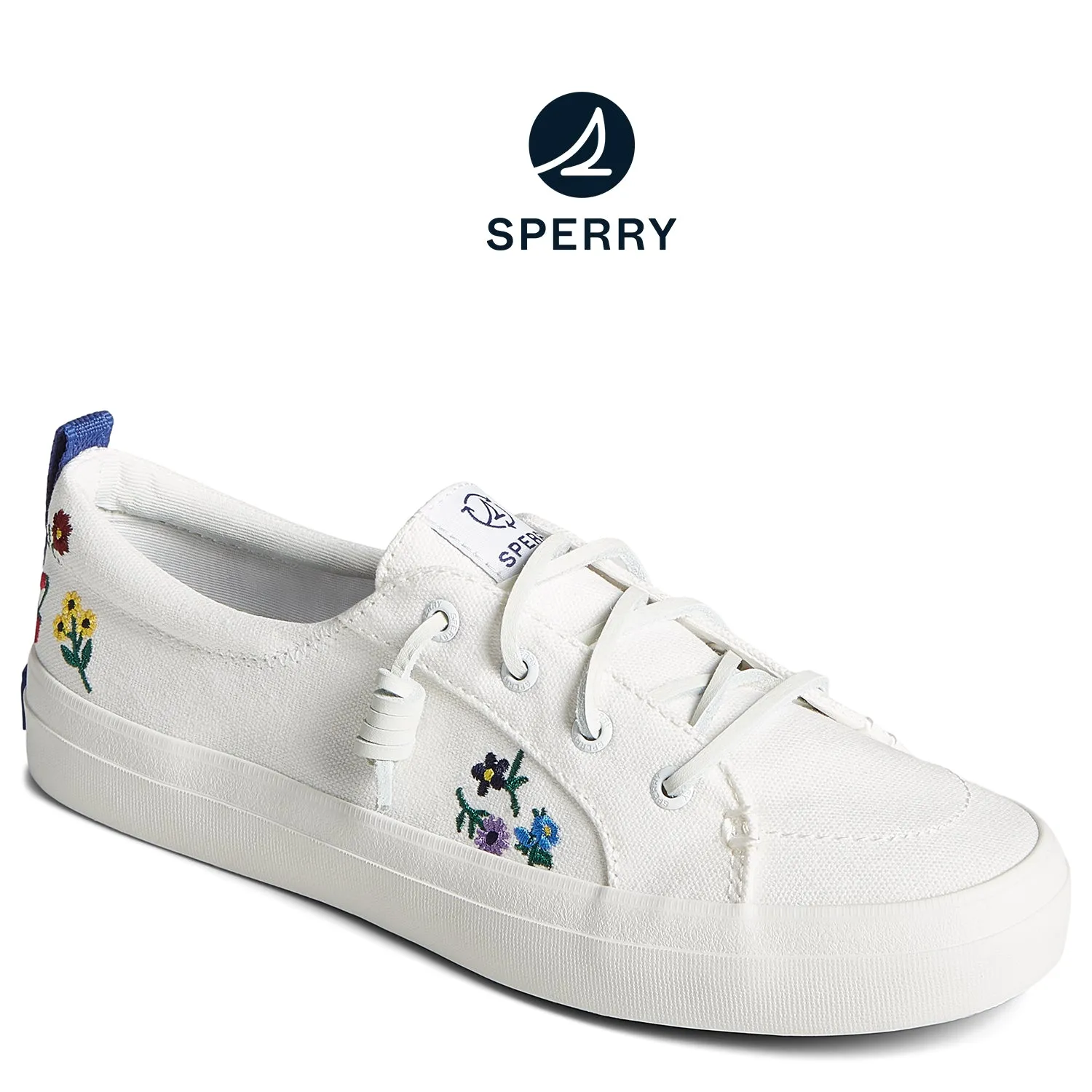 Women's Crest Vibe Floral Sneaker White (STS89179)